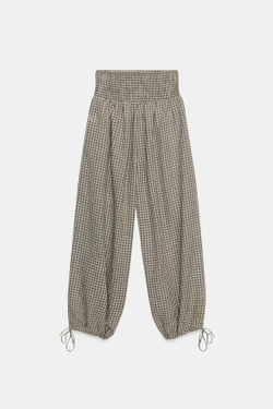 ZARA БРЮКИ С ЭЛАСТИЧНЫМ ПОЯСОМ, МЯГКИЙ СЕРЫЙ