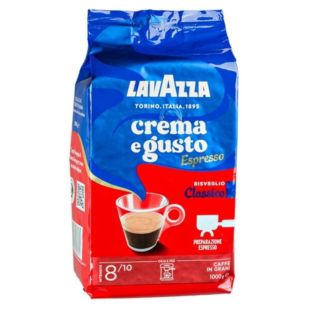 Кофе в зернах Lavazza Crema e Gusto Espresso Classic 1 кг, 2 шт