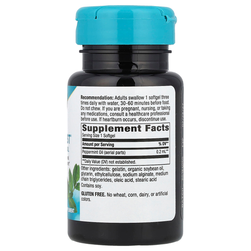 Nature's Way, Pepogest®, масло перечной мяты, 0,2 мл, 60 капсул