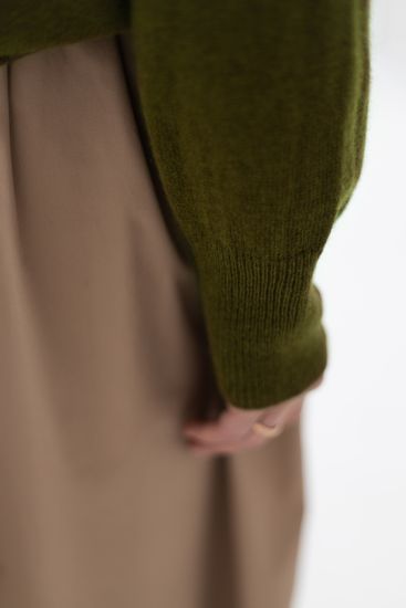 Джемпер Л.Т., 100% шерсть ягнёнка, цвет ламинария.