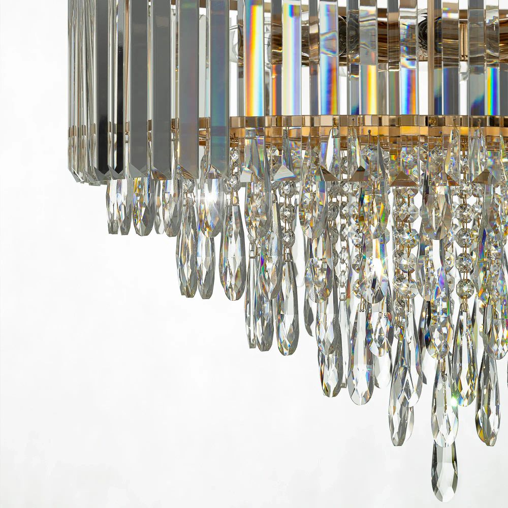 Citilux LEONNA CL320192 Люстра хрустальная Золото