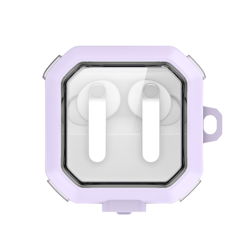 Чехол с рамками фиолетового цвета из TPU и PC для наушников Samsung Buds4 и Buds 4 Pro, серия SECD Series Case от Dux Ducis