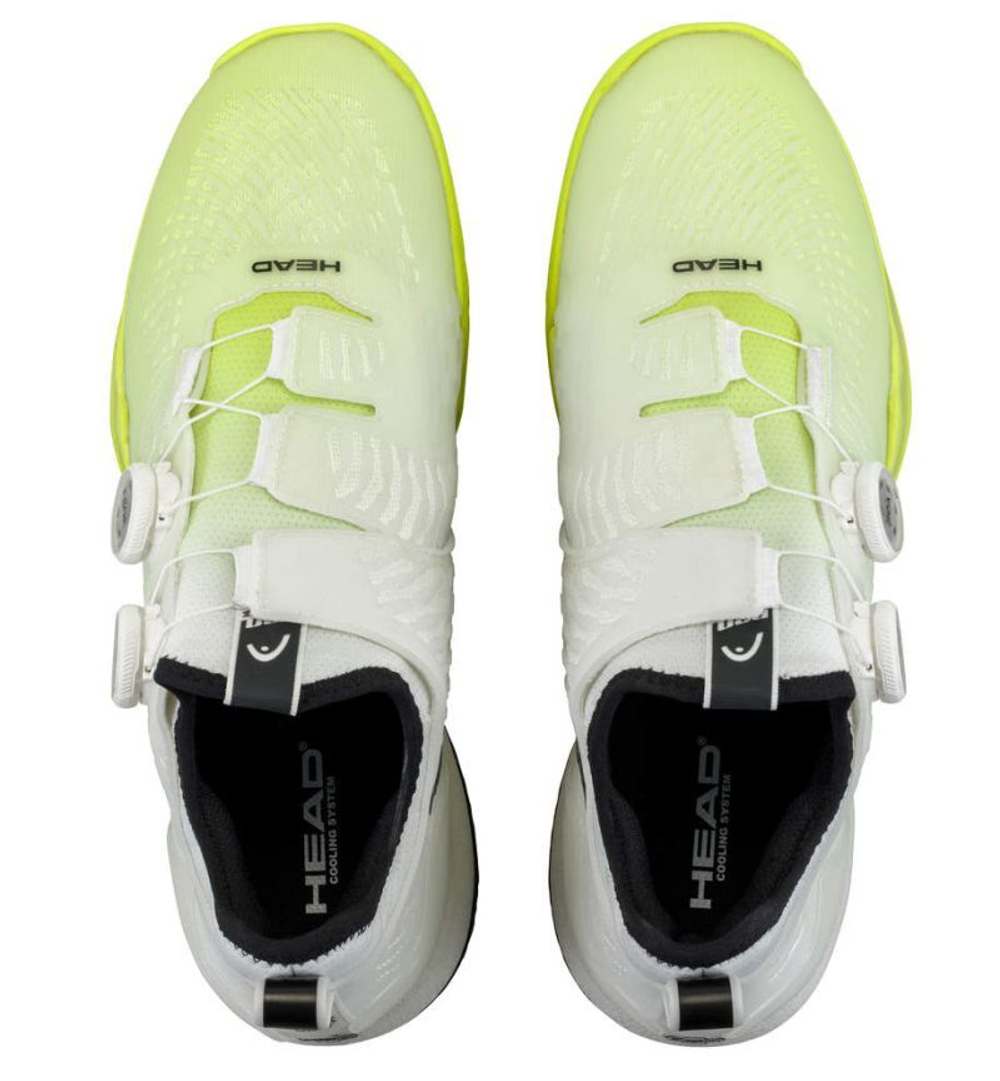 Мужские кроссовки теннисные Head Endure BOA Pro - white/yellow