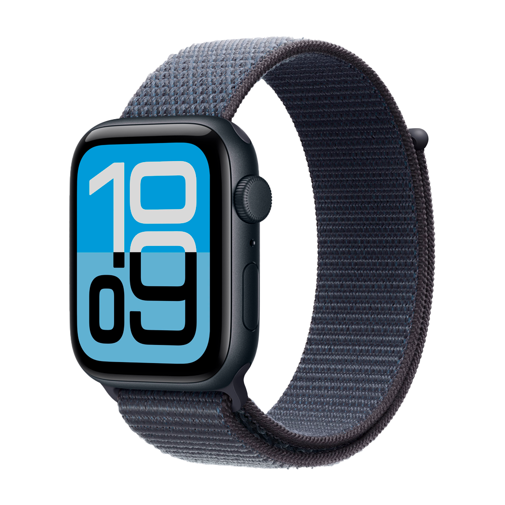 Умные часы Apple Watch SE 3 (2025) GPS, 44mm, Midnight Aluminium Case with Anchor Blue Sport Loop
