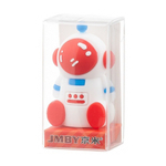 Точилка с ластиком Basir, одинарная, серия "Космонавт", 4 цвета корпуса, 4.8*3 см