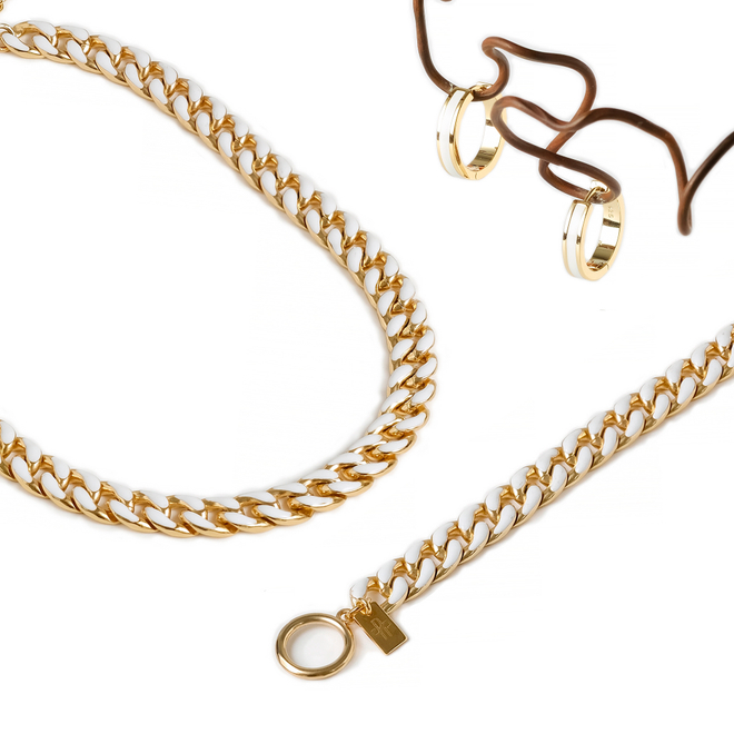 white enamel set extra