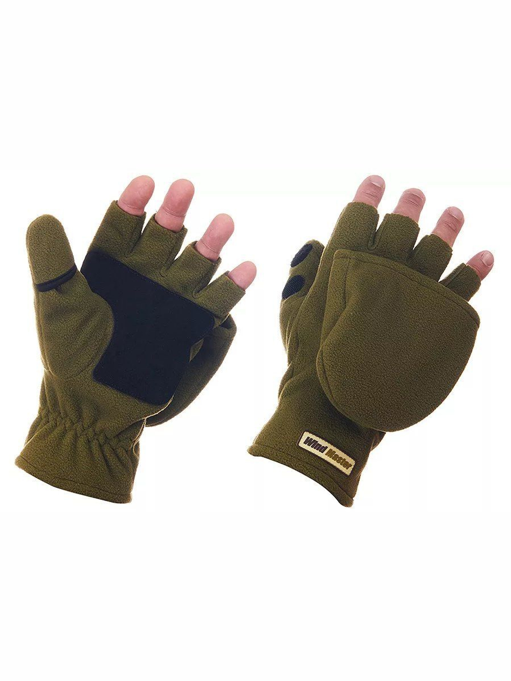 Перчатки для рыбалки Wind Master Olive L