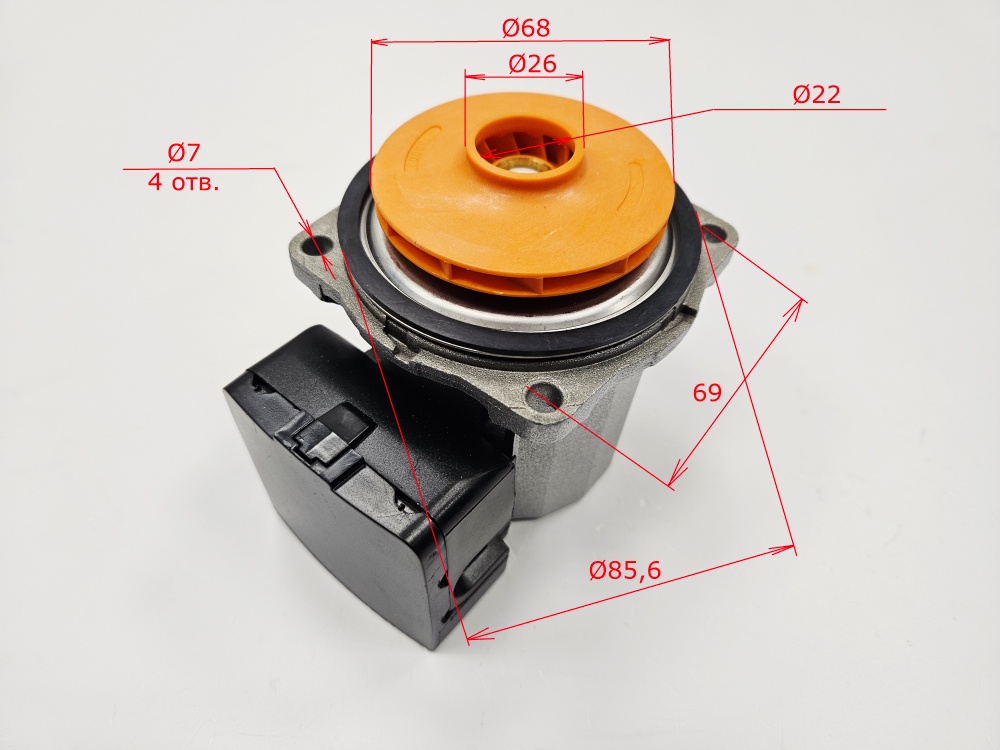 Двигатель насоса (WILO TSL12/5-3C) для BOSCH Gaz 2000W/6000W (арт. 87186457900-1)