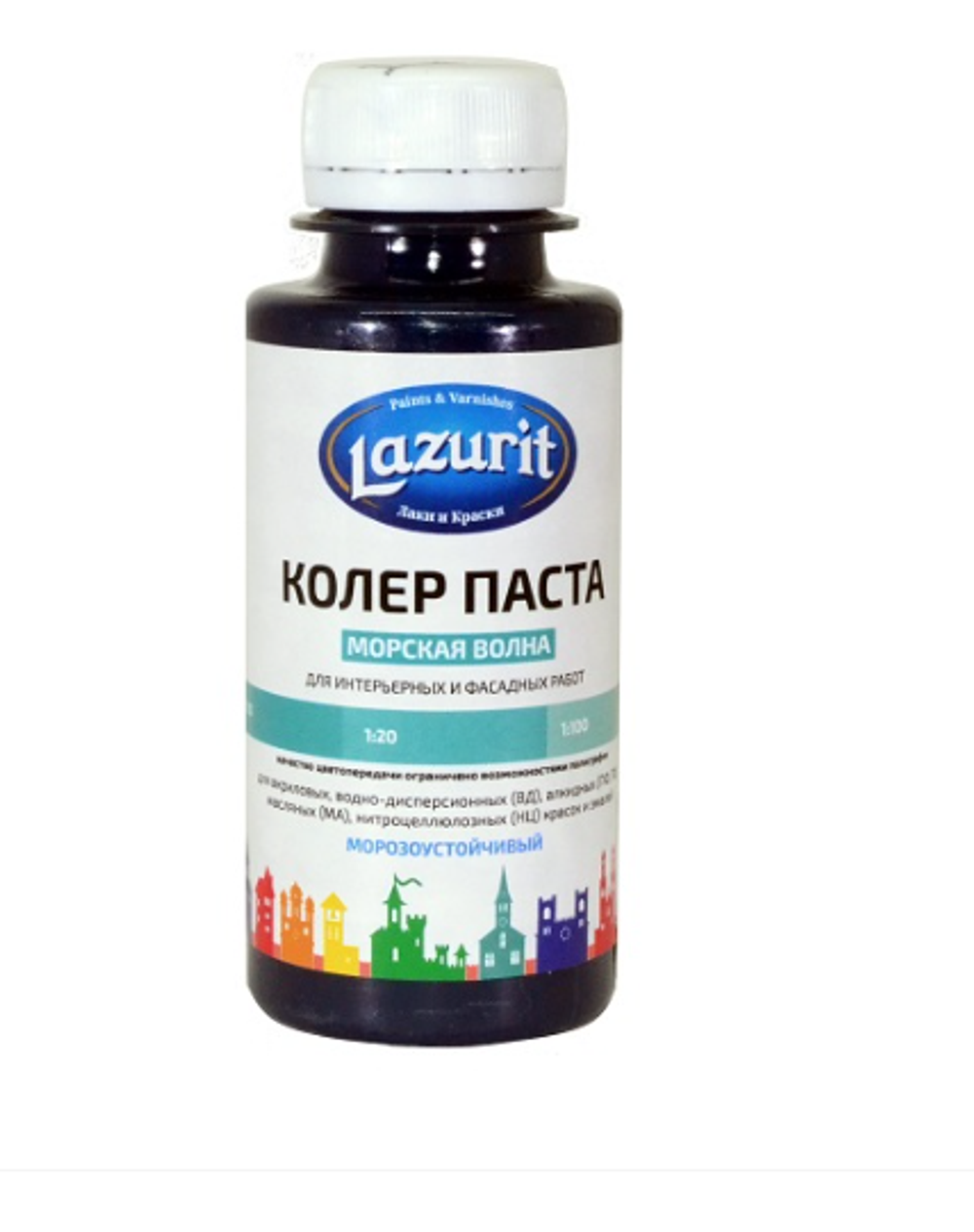 Колер универсальный 100мл №15 морская волна Lazurit