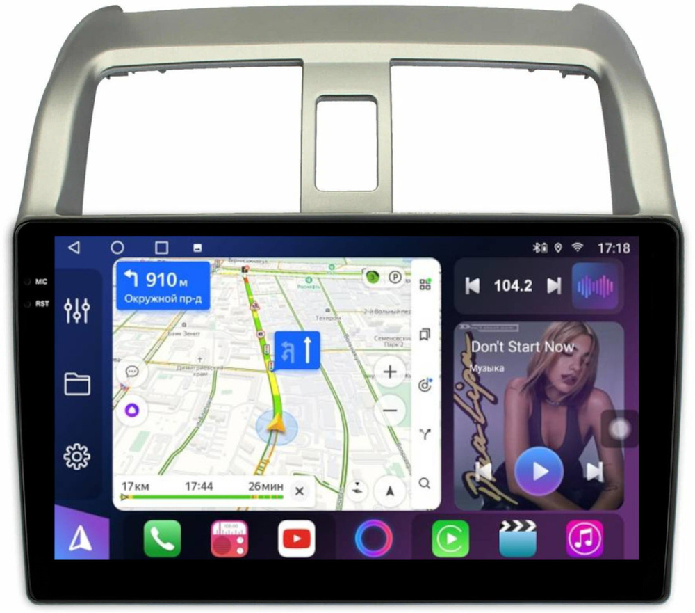 Магнитола для Honda Airwave 2005-2010 - FarCar 9683 монитор 9.5" QLED на Android 14, TS18, CarPlay, 4G SIM-слот