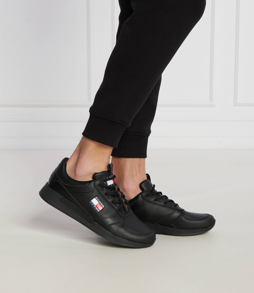 Кожаные кроссовки flexi runner Tommy Jeans - черный(EM0EM01409)