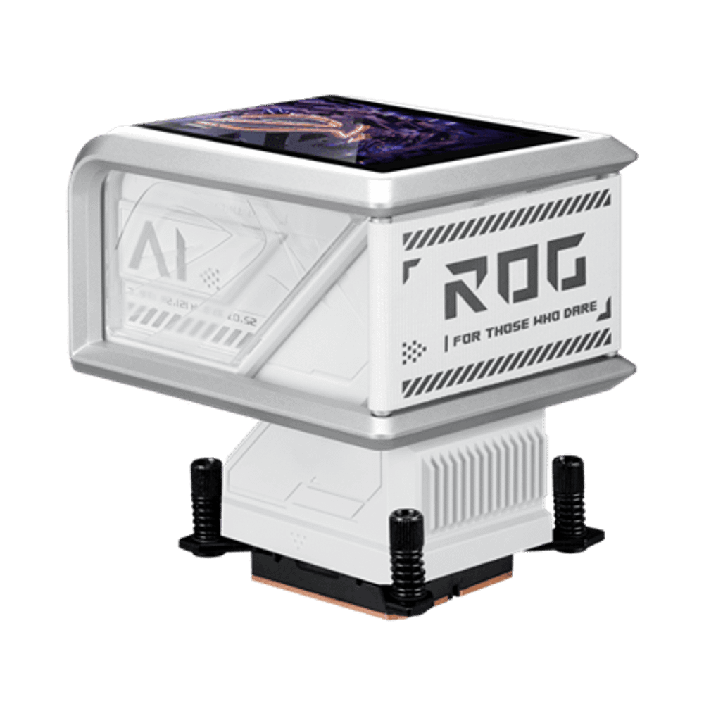 Водяное охлаждение CPU Asus ROG RYUO IV 360 ARGB WHT, 3x120mm, AMOLED-display, White