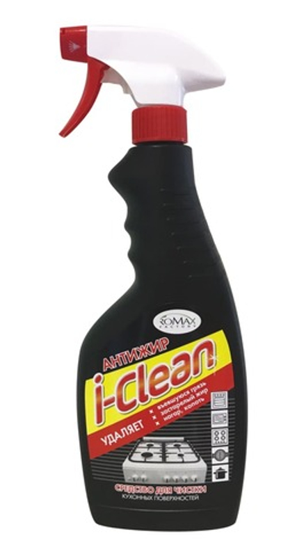 Средство для чистки кухонных поверхностей "i-Clean" Антижир 500мл. Romax
