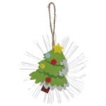 Сувенир с подсветкой «Елочка в лучах» 10 см