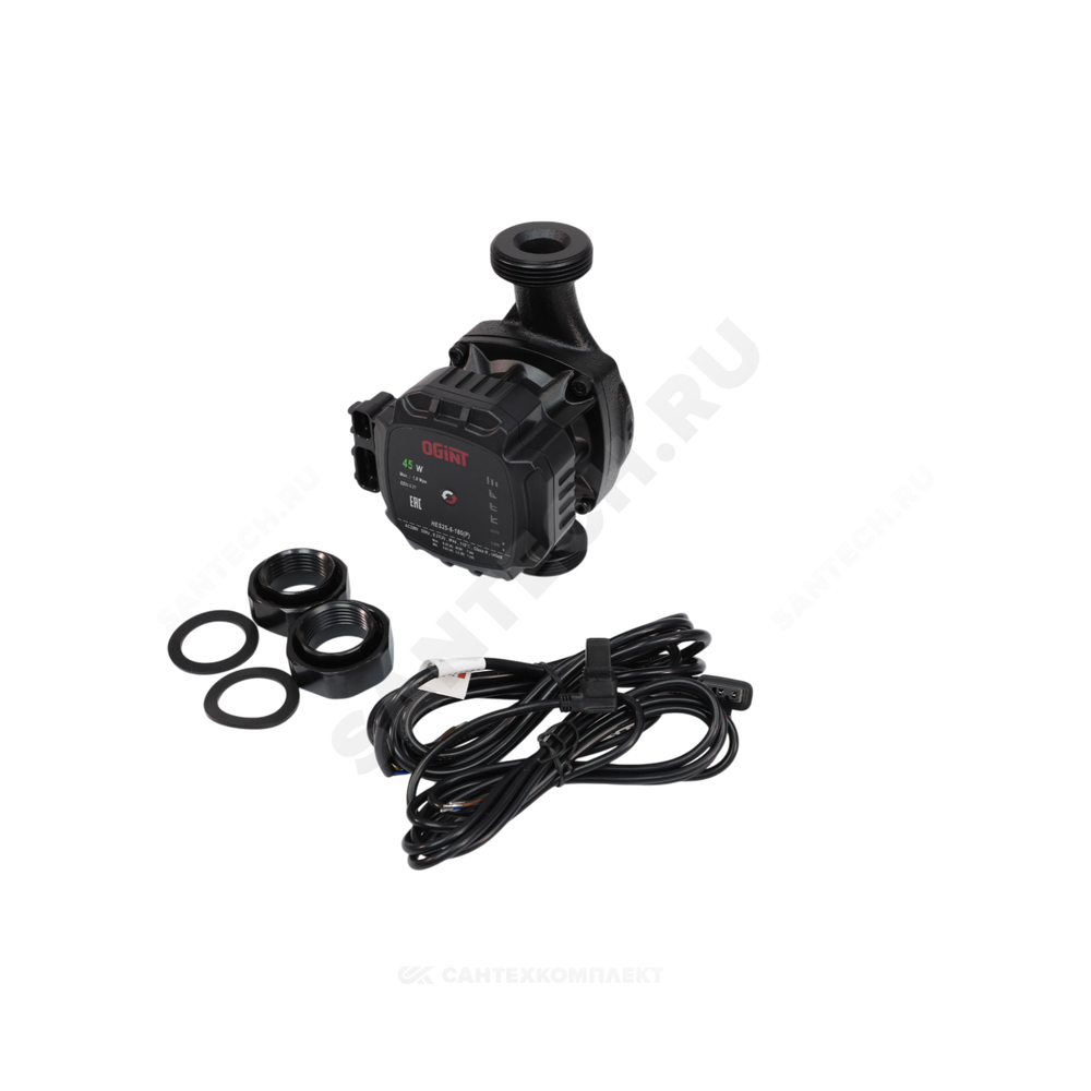 Насос циркуляционный с мокрым ротором HES25-6-180(P) PN10 1х220-240В/50 Гц Ogint