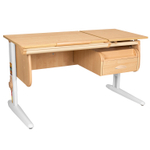 Растущая парта Дэми СУТ 25 с навесной тумбой (1200×610 мм)