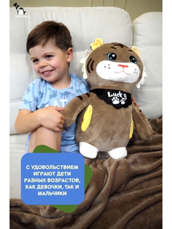 Zaletaiko / Детский Плед / подушка с пледом внутри / плед игрушка / подушка игрушка / мягкая игрушка тигр