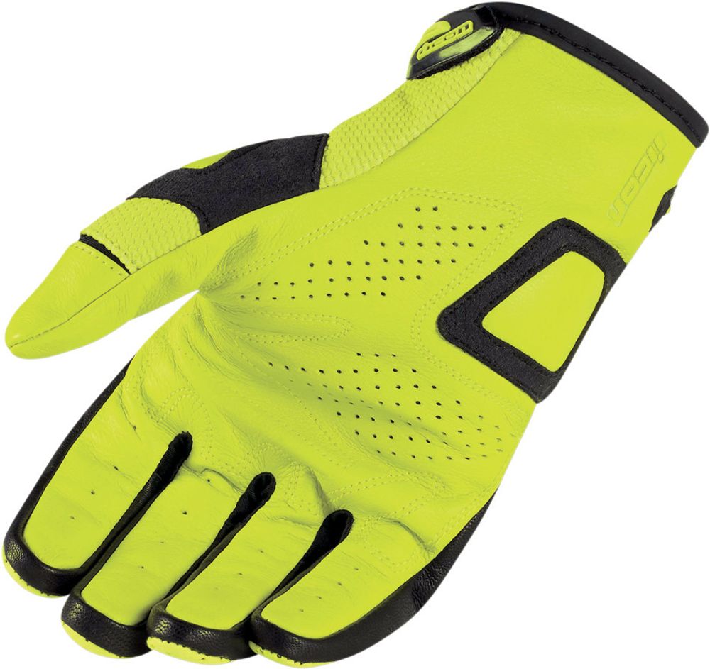 Мотоперчатки - ICON OVERLORD RESISTANCE (желтые)