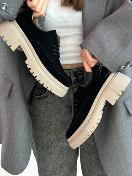 Броги из натуральной замши