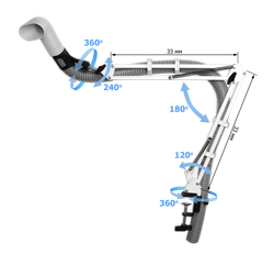 Вытяжка для педикюра Nail Assistant с насадкой №1 для правши