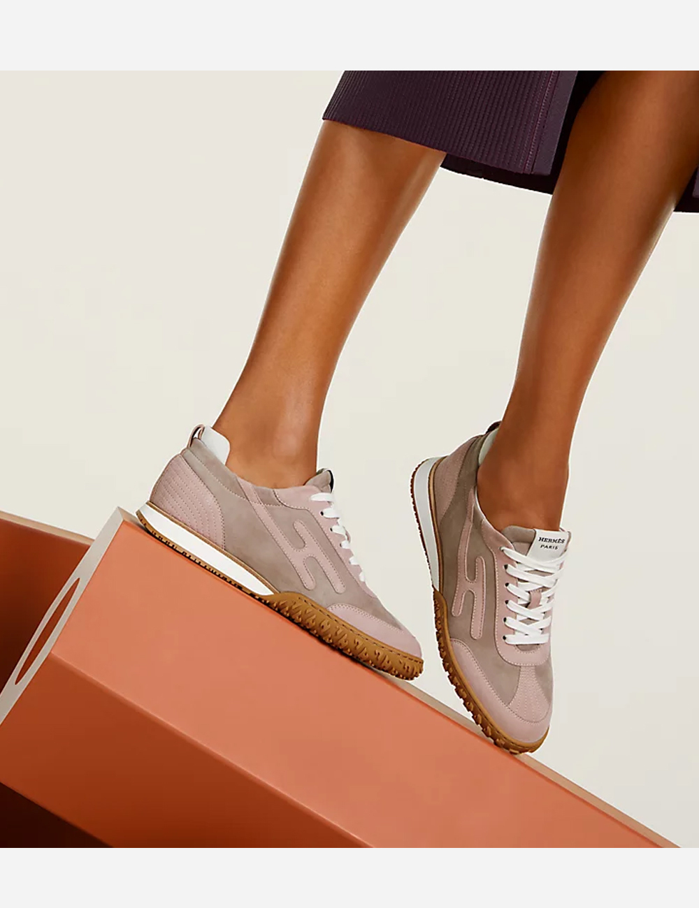 Hermes Jet Sneaker Rose Сancan