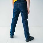 Джинсы зауженные "Темно-синие"