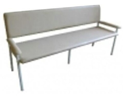 Банкетка со спинкой с подлокотниками