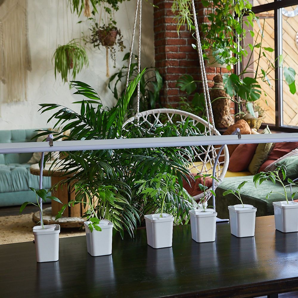 UFP-M02C-450 WHITE POLYBAG SET2 Подставка для светильника ULI-P. на прищепке. длина трубки 450мм. набор из 2шт. Белая. ТM ФитоЛето