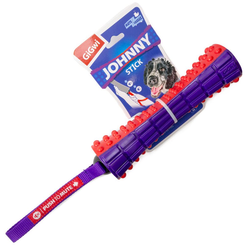 Gigwi PLUSH FRIENDZ игрушка для собак палка с отключаемой пищалкой 17 см
