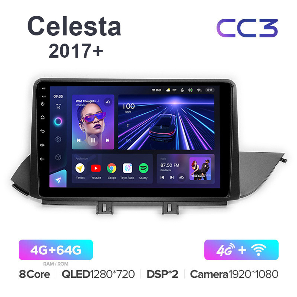 Teyes CC3 10,2"для Hyundai Celesta 2017+