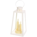 Сувенир с подсветкой «Пламя» 13*13*26 см (работает от 3*ААА), Белый