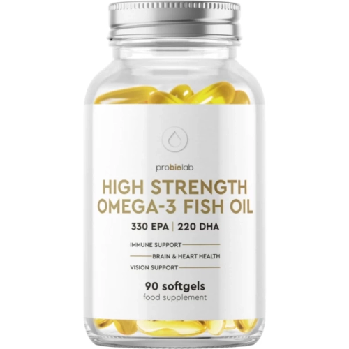 PROBIOLAB HIGH STRENGTH OMEGA - 3 FISH OIL  Усиленная Омега - 3 Рыбий жир 90 шт