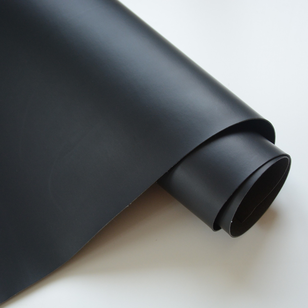 Кожзам переплетный матовый, черный ULTRA