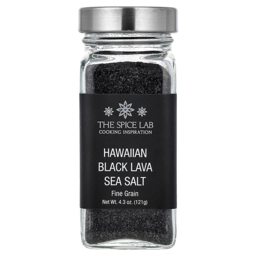 The Spice Lab, Гавайская морская соль из черной лавы, мелкое зерно, 121 г (4,3 унции)