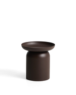 Уличный столик Arcola из темно-коричневого алюминия, диаметр 45 см