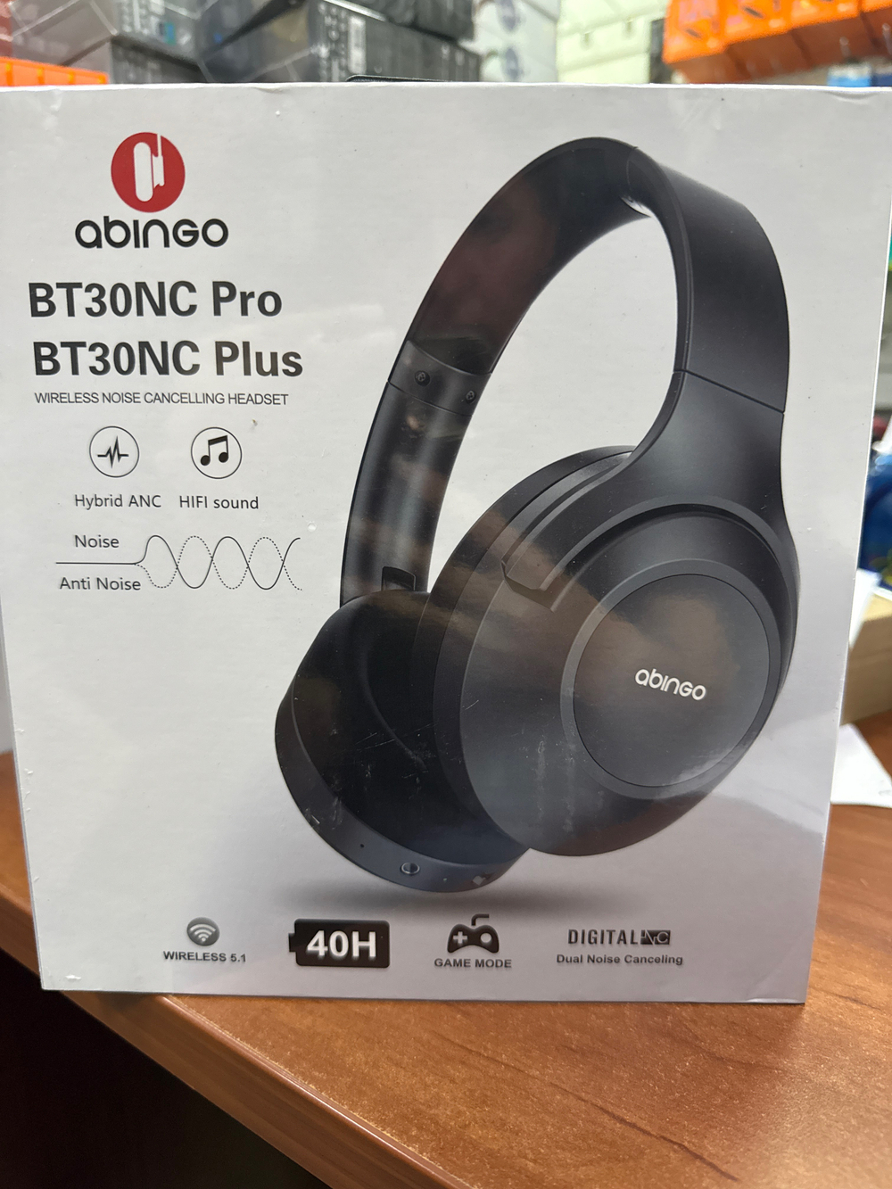 Наушники беспроводные ABINGO BT30 black