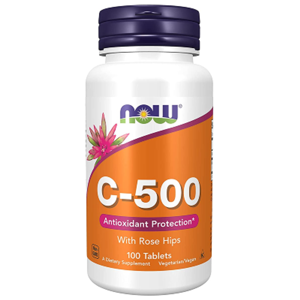 NOW C-500 with Rose Hips 100 таблеток