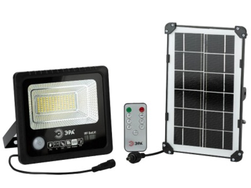 Прожектор светодиодный 50Bт на солн.бат. ЭРА ERAPRO-50 с датчиком движения 360Лм 5000К IP65