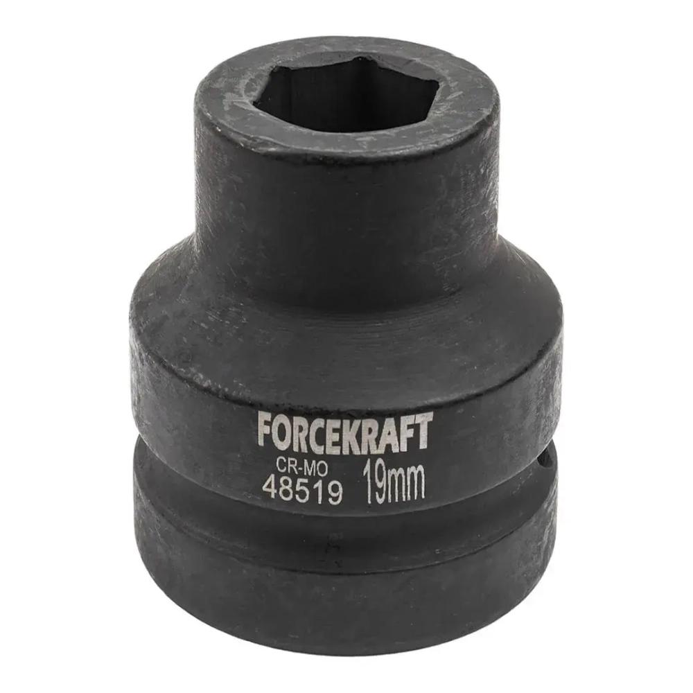 Головка ударная 1'', 19мм (6гр.) FORCEKRAFT FK-48519