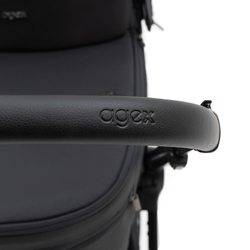 Коляска Agex Prima Pro 3 в 1 с автокреслом i-Team Grey APA657 Midnight Grey (Темно-серый)