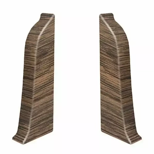 Торцевые заглушки для плинтуса ПВХ Aberhof 60мм, 2412 Венге (левая/правая)