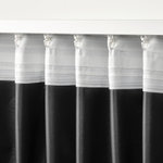 Комплект штор IKEA ROSENMANDEL (РОЗЕНМАНДЕЛ), Серый, 135x250 см, 2 шт