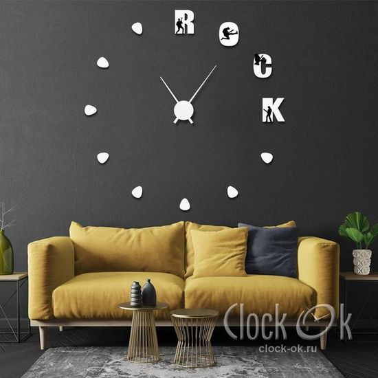 Настенные 3D часы Rock