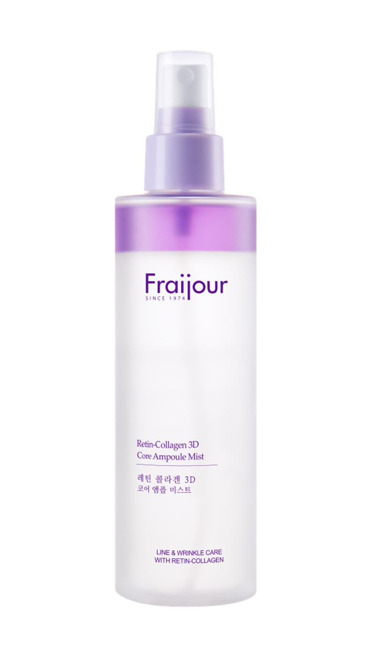 Спрей-сыворотка (Мист) для лица Evas Fraijour Retin-Collagen 3D Core Ampoule Mist коллагеновый ампульный с ретинолом и пептидами 200 мл