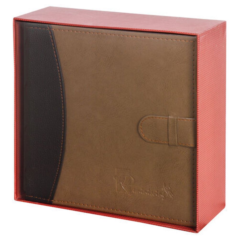 Фотоальбом BRAUBERG "Business style" на 300 фото 10х15 см, под кожу, бумажные страницы, бокс, 391183