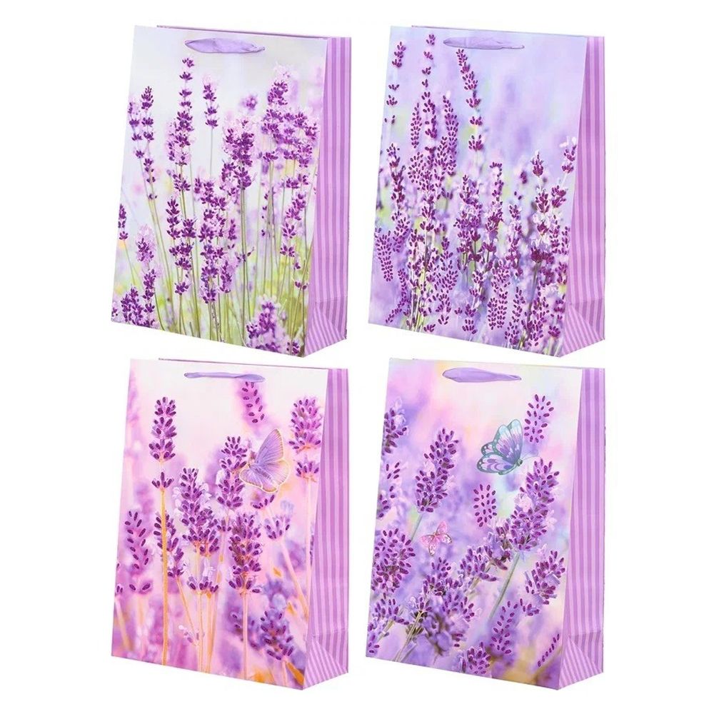 Подарочный пакет Basir, серия &quot;Лаванда&quot;, 30*12*40 см, ассорти
