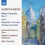 Romain Descharmes, Malmo Symphony Orchestra, Marc Soustrot / Saint-Saens: Piano Concerto No. 3, Africa, Rhapsodie D'Auvergne, Wedding Cake Waltz (CD)