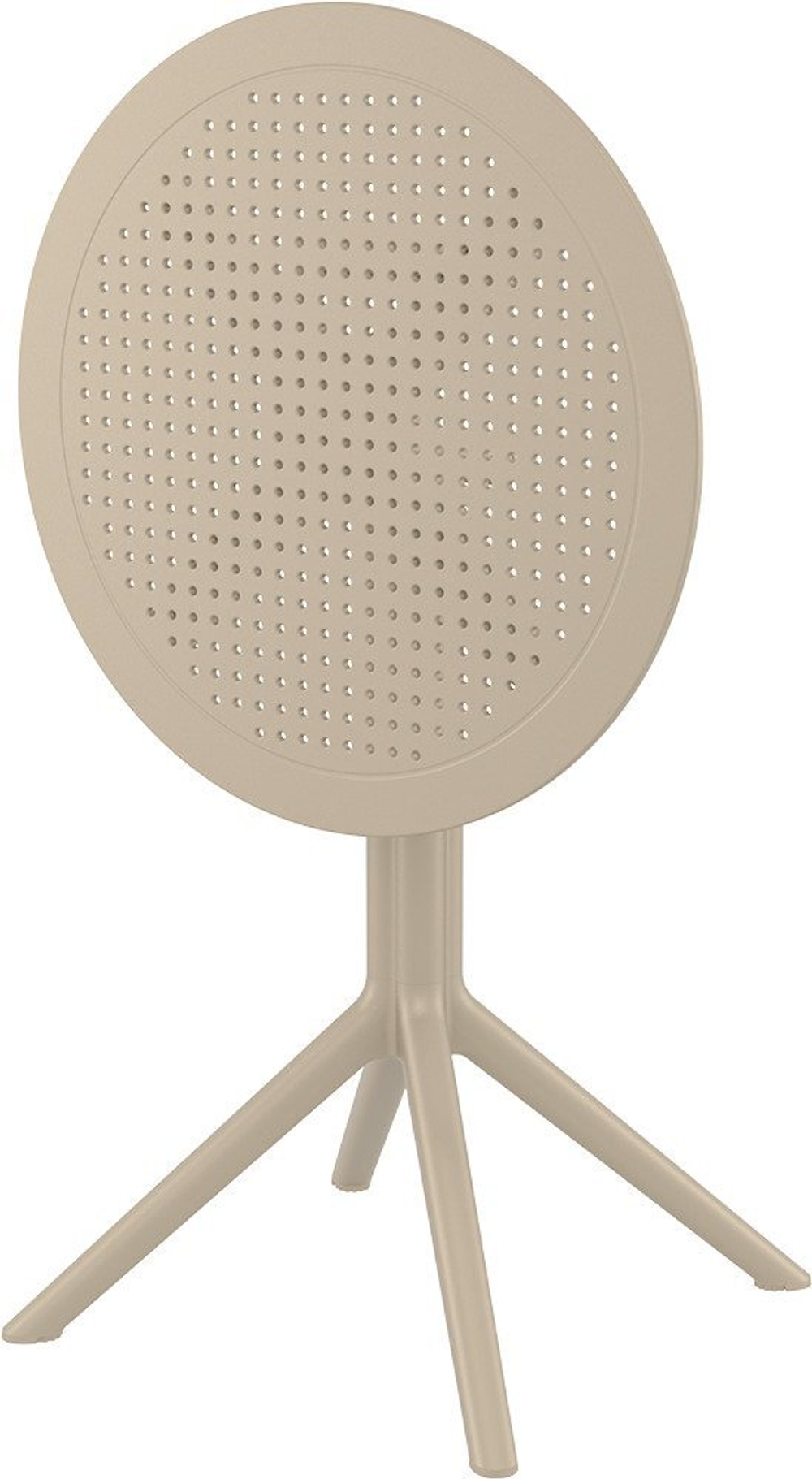 Стол пластиковый складной Siesta Contract Sky Folding Table Ø60, бежевый