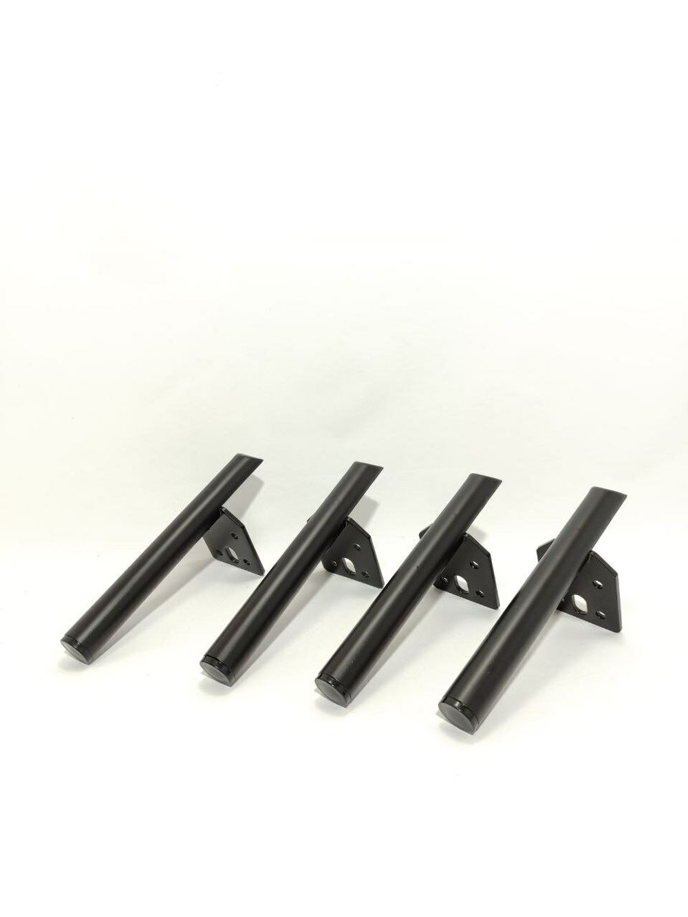 "Мебельные ножки стальные Штыки" Черные - 4 шт, 13 см