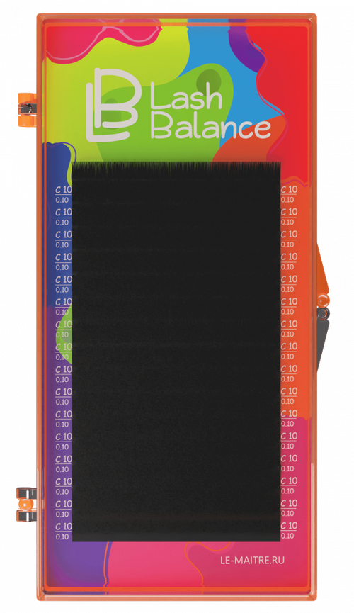 Ресницы черные Lash Balance ОД 16 линий